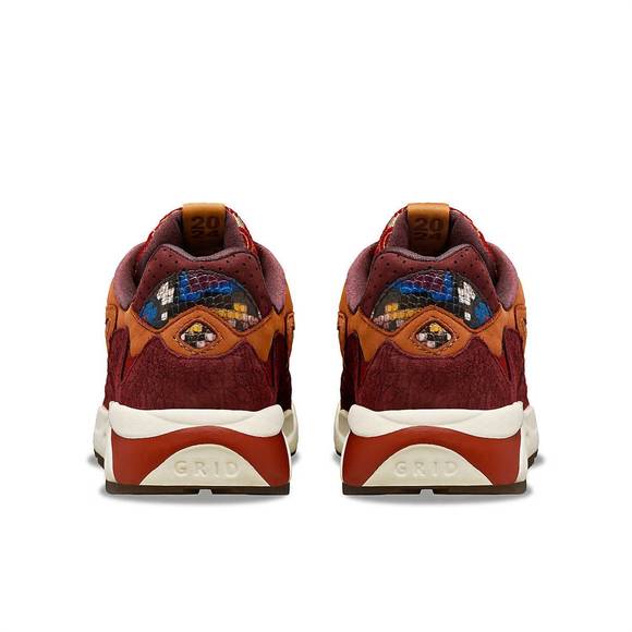 NEW SAUCONY men grid shadow 2 dragon sneaker in rust - Picture 3 of 5